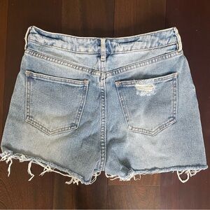 PacSun Blue Jean Shorts High-Waisted Distressed